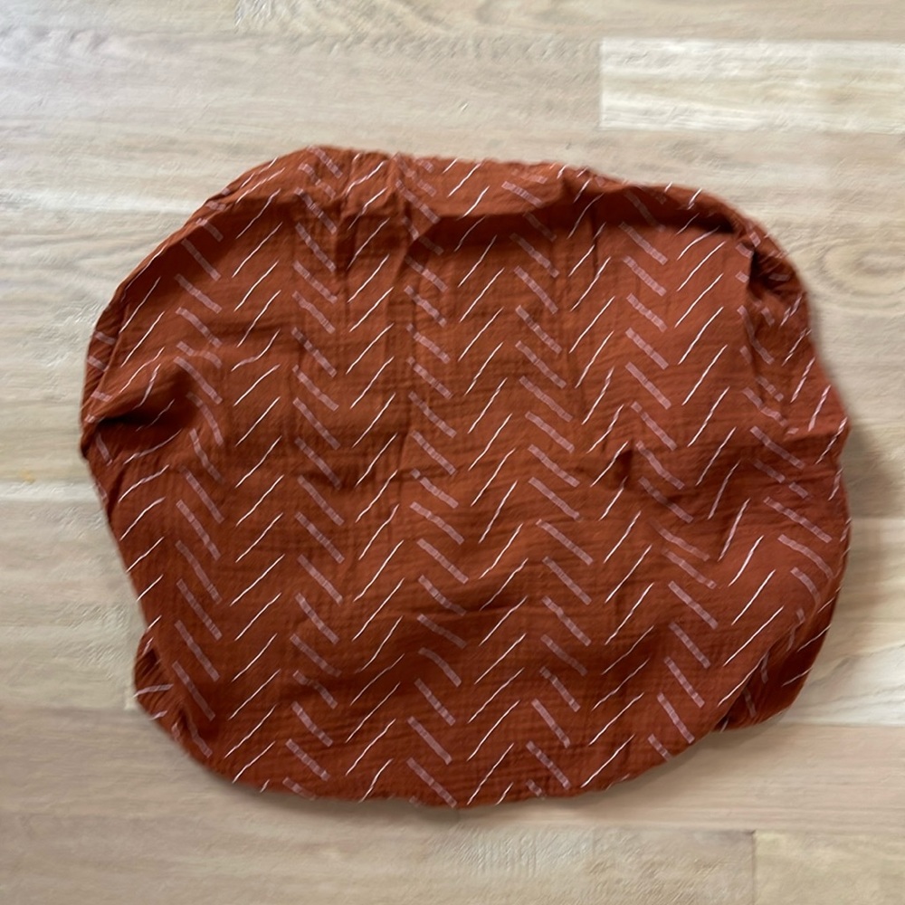 Crib Sheet Rust Mudcloth 100% Cotton Muslin